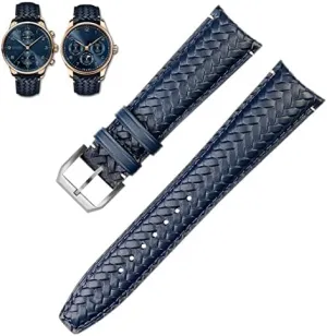 Pilot Portofino Folding Buckle Strap Watchbands 22mm 20MM Cowhide Leather Watchband for IWC IW344205 Portuguese orchestra scurry emigrant Chronograph 