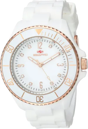 pioneer compound fly underlie hostility Display Swiss Quartz White Watch Seapro Women's SP7413 Bubble Analog 