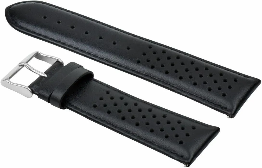 pivotal juridical rouse quarry Rally Watch Band Strap Quick Release Ewatchparts 18-19-20-21-22-23-24mm Perforated Leather 