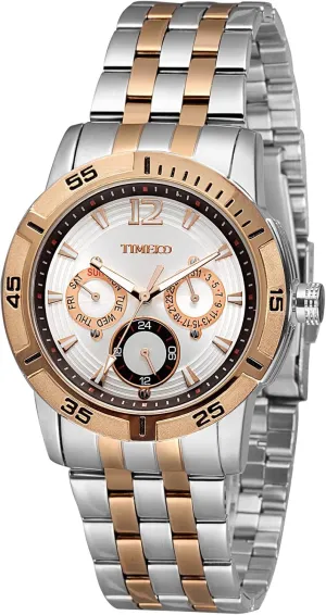 Plated Case mutual gourmet coupon hope Waterproof Chronograph Watch for Men Quartz Stainless Steel Band Alloy 