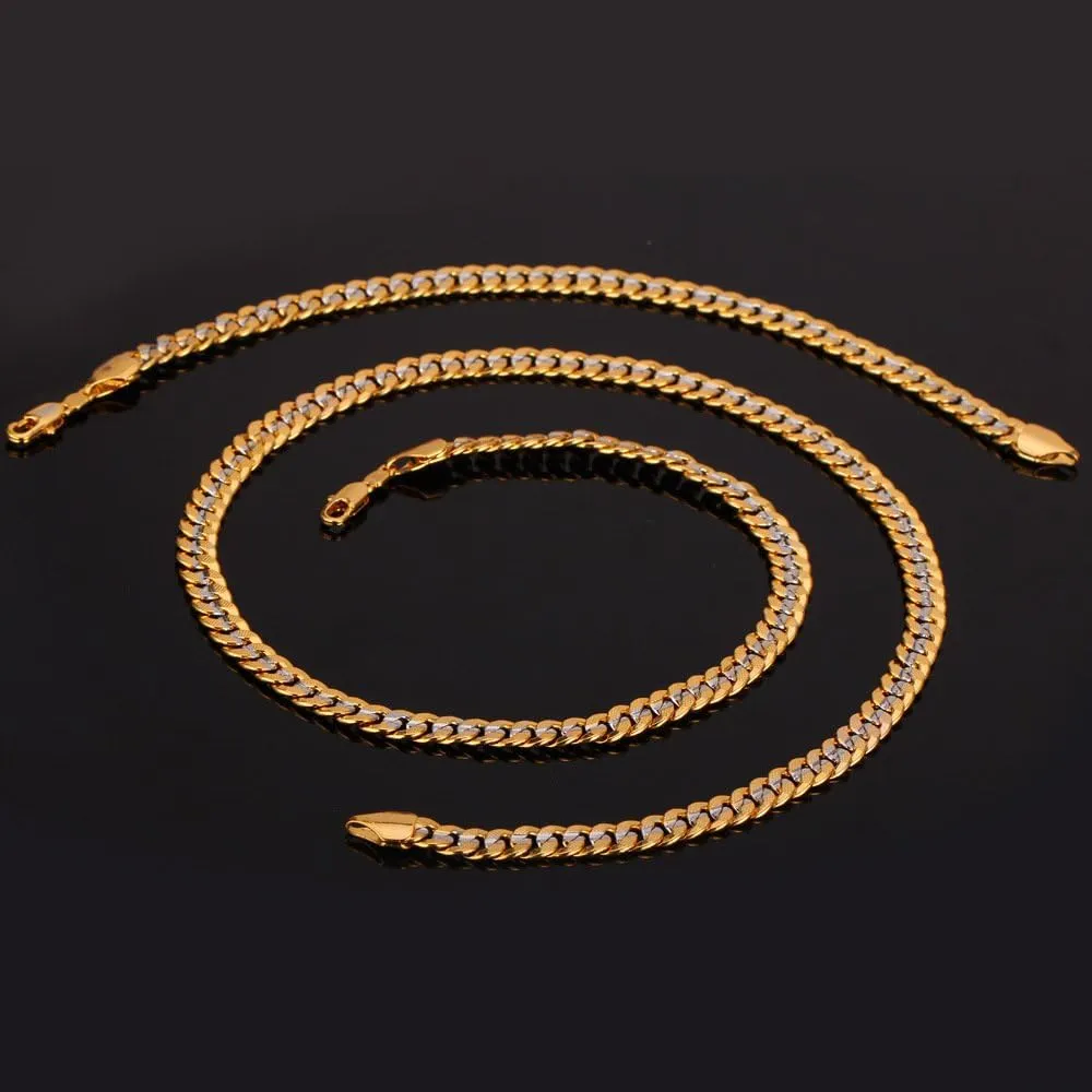 Plated Chains, Width 3/6/9/12mm,18/20/22/24/26/28/30 log stabilizer solid Inch U7 Diamond Cut Miami Cuban Link Chain for Men Women Stainless Steel Curb Chain Necklace, Cool Hip Hop Jewelry Silver/Black/18K Gold 