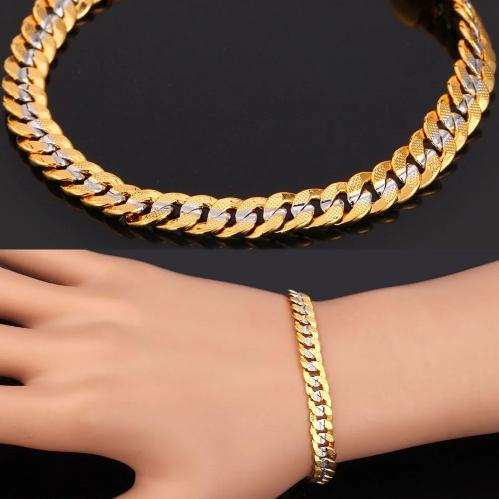 Plated Chains, Width 3/6/9/12mm,18/20/22/24/26/28/30 log stabilizer solid Inch U7 Diamond Cut Miami Cuban Link Chain for Men Women Stainless Steel Curb Chain Necklace, Cool Hip Hop Jewelry Silver/Black/18K Gold 