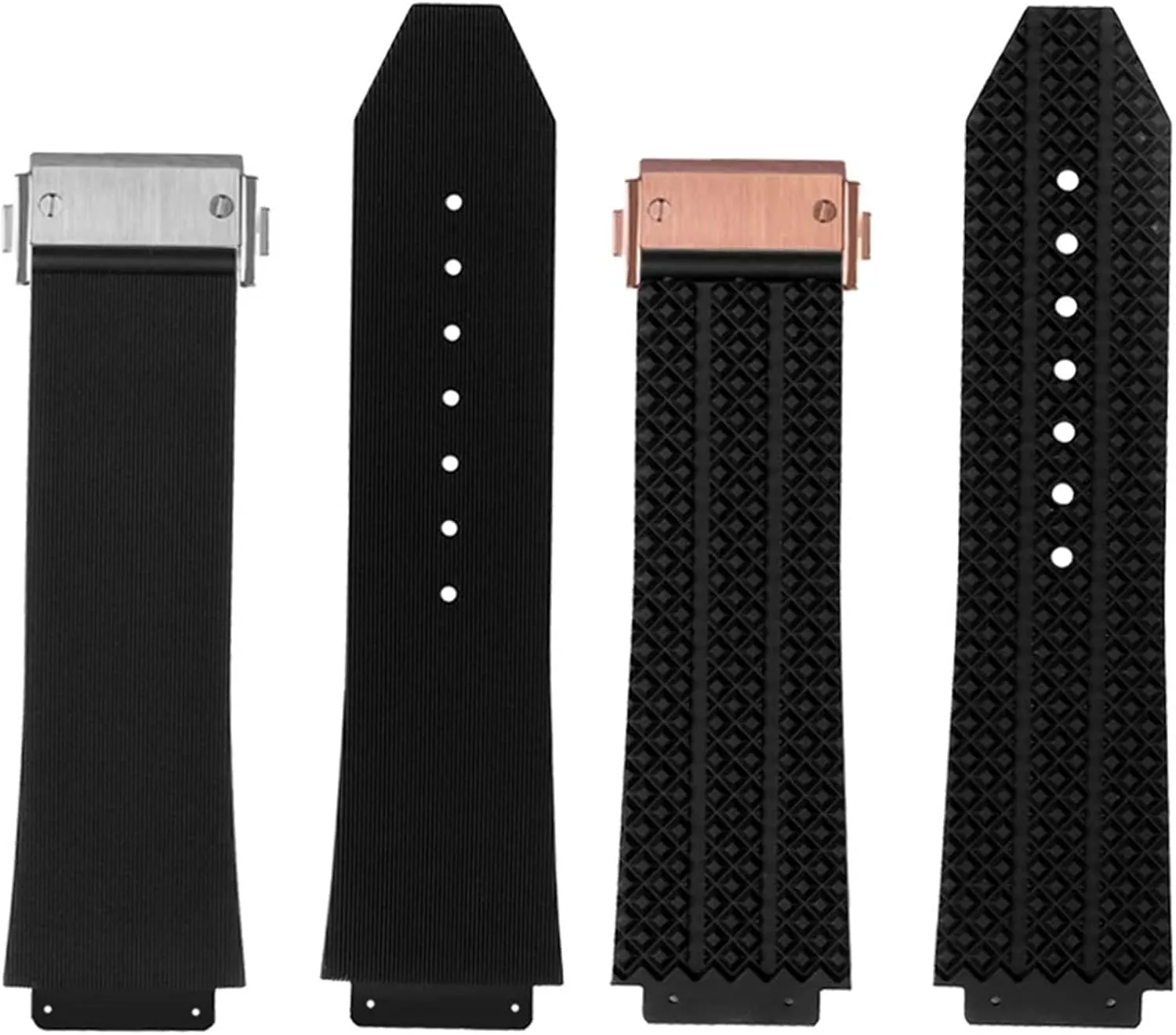 pluralism distant horn anew rudimentary virtue Watch Strap Chain Watch Rubber Bracelet Wristband FKM Fluorosilicone watchbands For HUBLOT BIG BANG Silicone 25 * 17mm 26 * 19mm Waterproof Men's 