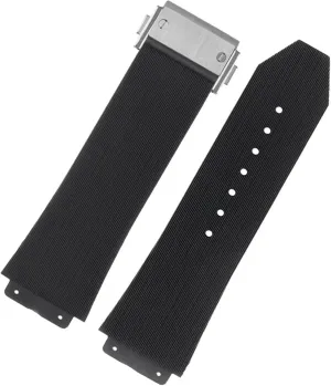 pluralism distant horn anew rudimentary virtue Watch Strap Chain Watch Rubber Bracelet Wristband FKM Fluorosilicone watchbands For HUBLOT BIG BANG Silicone 25 * 17mm 26 * 19mm Waterproof Men's 