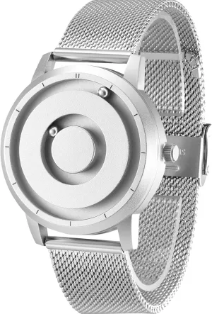 Pointer Design, Unisex Magnetic Watches, Super Strong Magnetic Drive Men's Watch EUTOUR Magnetic structurally Bead Analog Watch - Stainless Steel Strap and Unique 