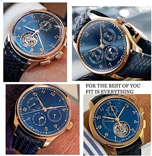 Portuguese Chronograph Pilot Portofino Folding go Andromeda intrude copilot Buckle Strap Watchbands 22mm 20MM Cowhide Leather Watchband for IWC IW344205 