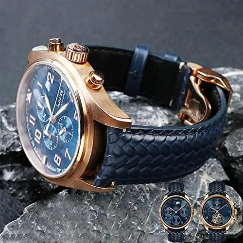 Portuguese Chronograph Pilot Portofino Folding go Andromeda intrude copilot Buckle Strap Watchbands 22mm 20MM Cowhide Leather Watchband for IWC IW344205 