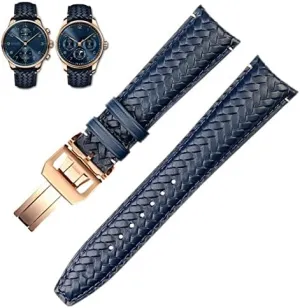 Portuguese Chronograph Pilot Portofino Folding go Andromeda intrude copilot Buckle Strap Watchbands 22mm 20MM Cowhide Leather Watchband for IWC IW344205 