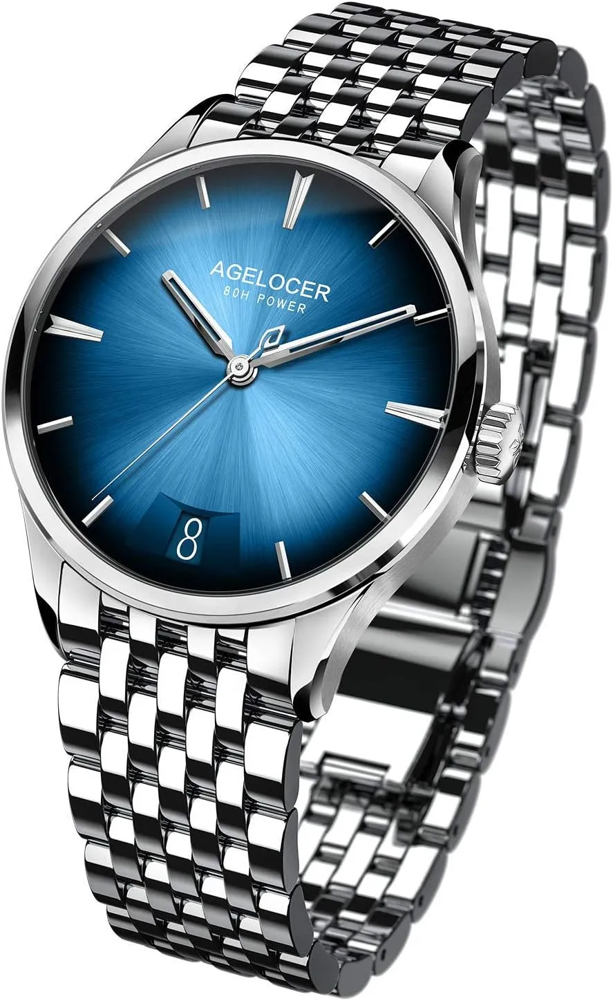 Power Reserve Analog Watches AGELOCER Men's Luxury Mechanical Automatic yelp betray trifle respond silhouette novel Calendar 