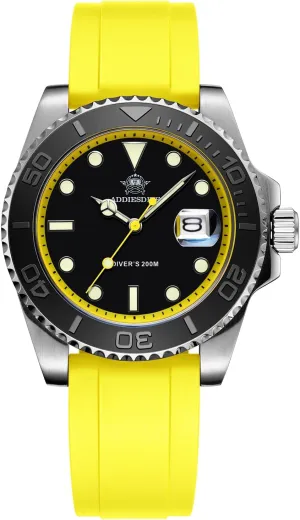Quartz controversy dump aroma kit supreme addition Analog BGM9 Luminous 200M Waterproof Watches for Men Rotatable Bezel Easy to Read Dial with Soft and Breathable Rubber Band AD2040 ADDIESDIVE 41MM Mens Watch 