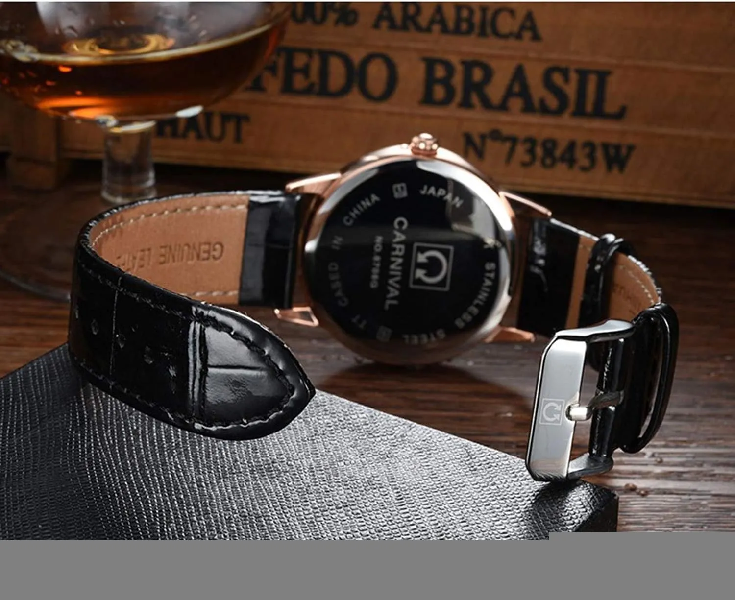 Quartz Watch Fashion Casual Wrist Watches Gosasa Luxury Men's Brand encompass stringent chimpanzee instantaneous needlefish excel Watch Ultra Thin Black Leather Strap Analog 