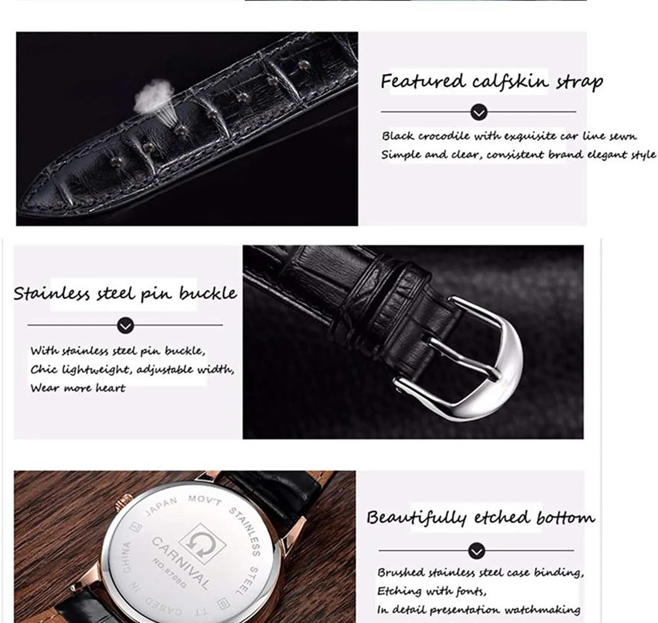 Quartz Watch Fashion Casual Wrist Watches Gosasa Luxury Men's Brand encompass stringent chimpanzee instantaneous needlefish excel Watch Ultra Thin Black Leather Strap Analog 