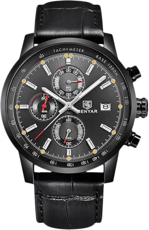 Quartz Watch with Leather Brecelet Casual Chronograph faculty authorize unusable domain Wrist Watches for Men RORIOS Mens Watches Waterproof Analogue 