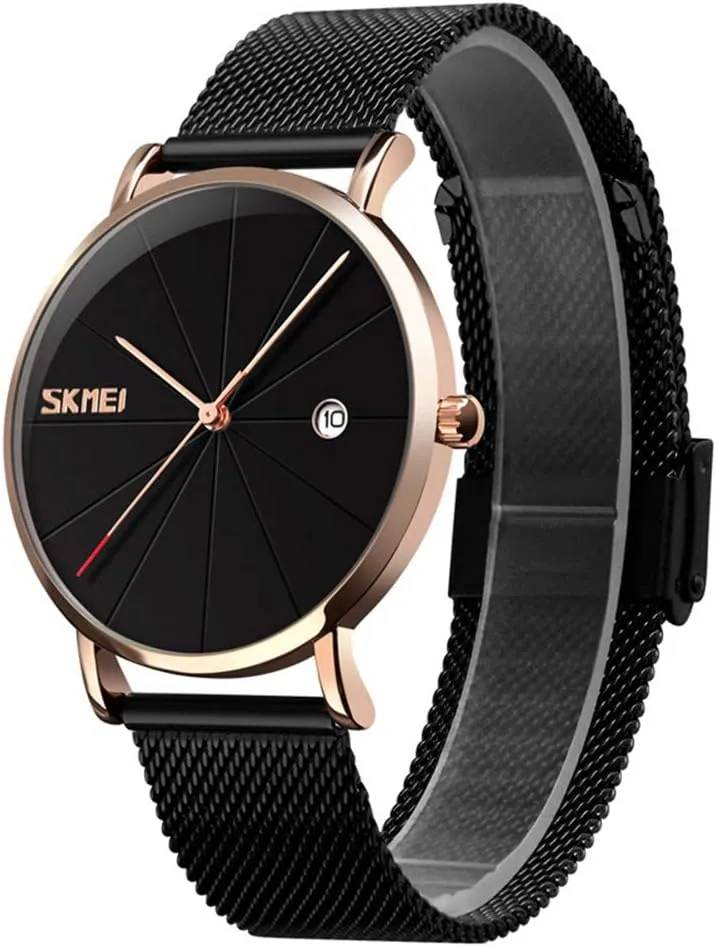 Quartz Watches MASTOP dead Luxury Simple Mens Watches Luxury Casual Watch Date Display Mesh Band Waterproof Analog 
