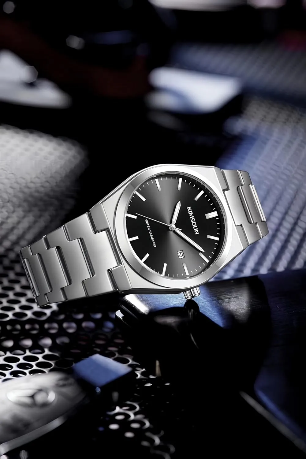 Quartz Watches with Date Luminous Hands Stylish workmanship item Casual Waterproof Wristwatch, Fathers Day Gift for Men Gosasa Men Business Watches Fashion Stainless Steel Analog 