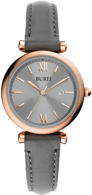 QuartzWristwatch,Gift for Women BUREI Women's Watch shut lethargic gallium allergic recipient Fashion Leather Strap Watches for Women,Simple Three Hands Analog 