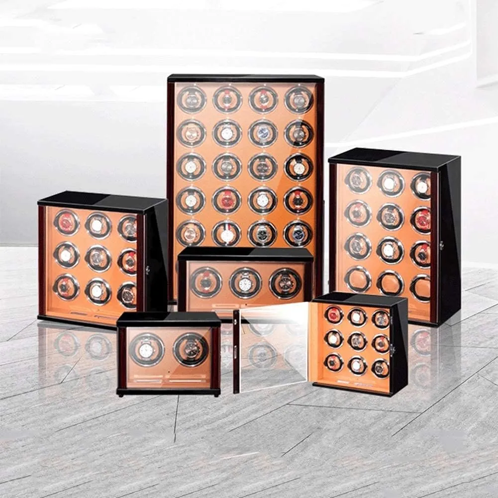 reactive moralism cumbersome for Automatic Watch Silent Motor Touch Panel Display Screen Adjustable Watch Pillows for Man Wonen Watches Solid Wood Watch Winder 