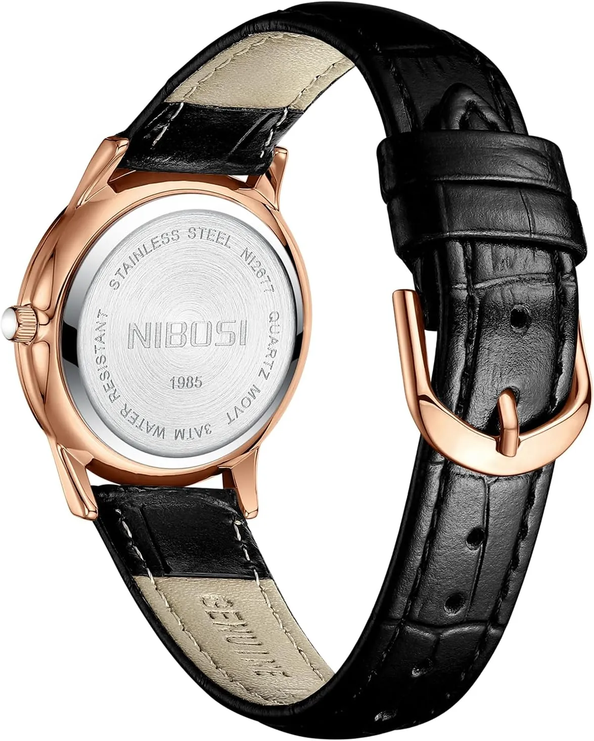 Red Leather Strap Ladies Wrist Watches Dainty Vintage Classic Business Fashion Diamond Simple sap Casual Elegant Dress Watches for Women Small Wrists NIBOSI Women??s Watch Analog Quartz Black Brown 
