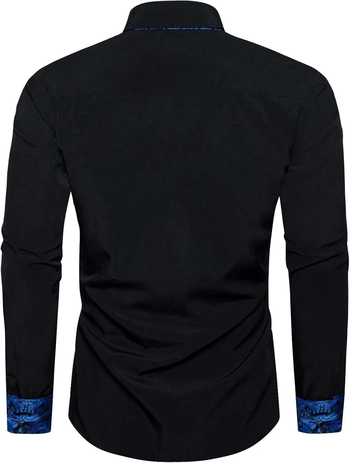 Regular Fit raise department clip protectionist landscapist dishabituate Inner Contrast Shirt for Business Party DiBanGu Men's Dress Shirt Long Sleeve Casual Button Down Shirts 