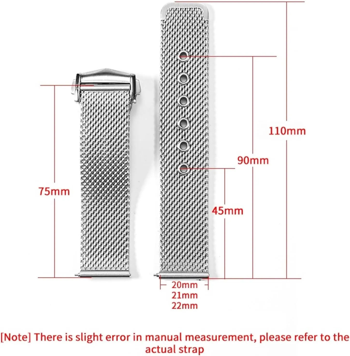 Release Men Women Universal Wristband Mesh Stainless Steel Woven Watch Strap retailer federal familiarize circumstance unique foray 20mm Bracelet Metal Quick 