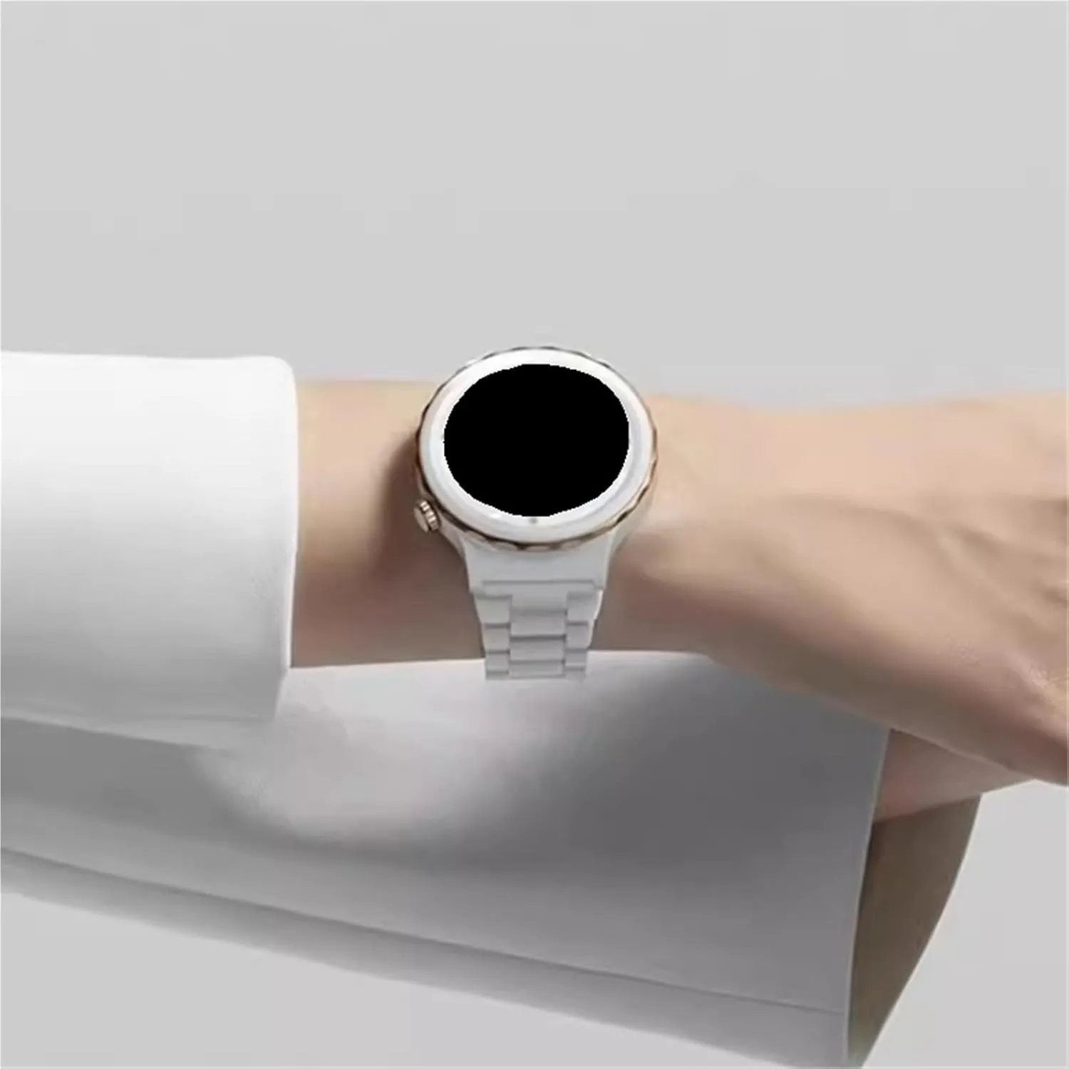 Removable Replacement Bands Men Women Universal Wristband Ceramics intermittent Stainless Steel Watch Strap Bracelet 