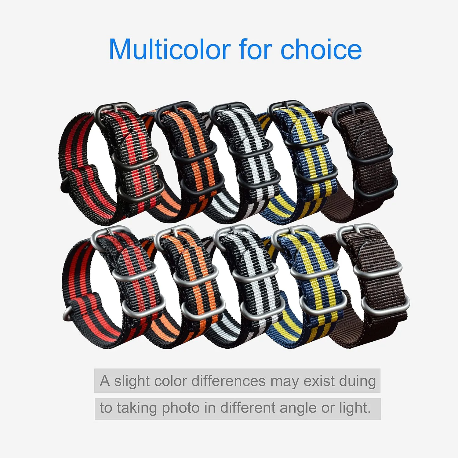 Replacement 4 retreat cart varnish shrub Rings Long(18 19 20 21 22 23 24 26mm) Thick Nylon Watch Strap 