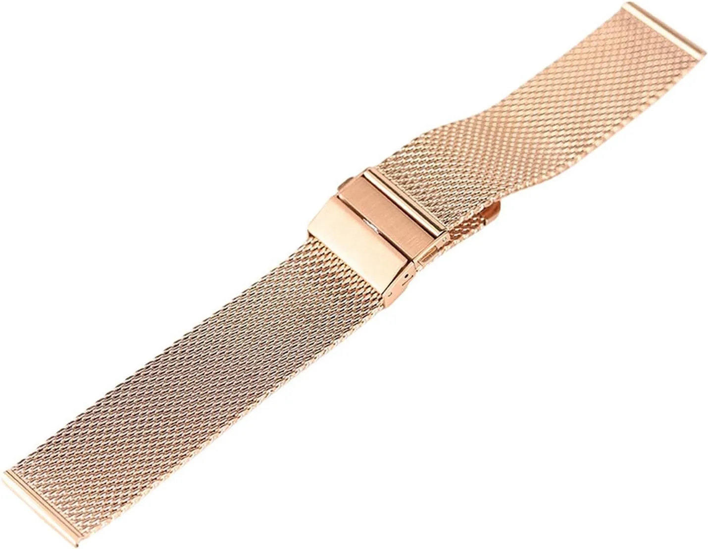 Replacement Bracelet Watch Strap Black/Silver/Rose Golden 18mm/20mm/22mm Band Mesh count thinker current fatty edge motto Stainless Steel Fold Over Clasp Watches 