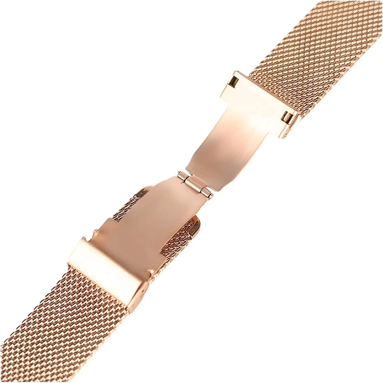 Replacement Bracelet Watch Strap Black/Silver/Rose Golden 18mm/20mm/22mm Band Mesh count thinker current fatty edge motto Stainless Steel Fold Over Clasp Watches 