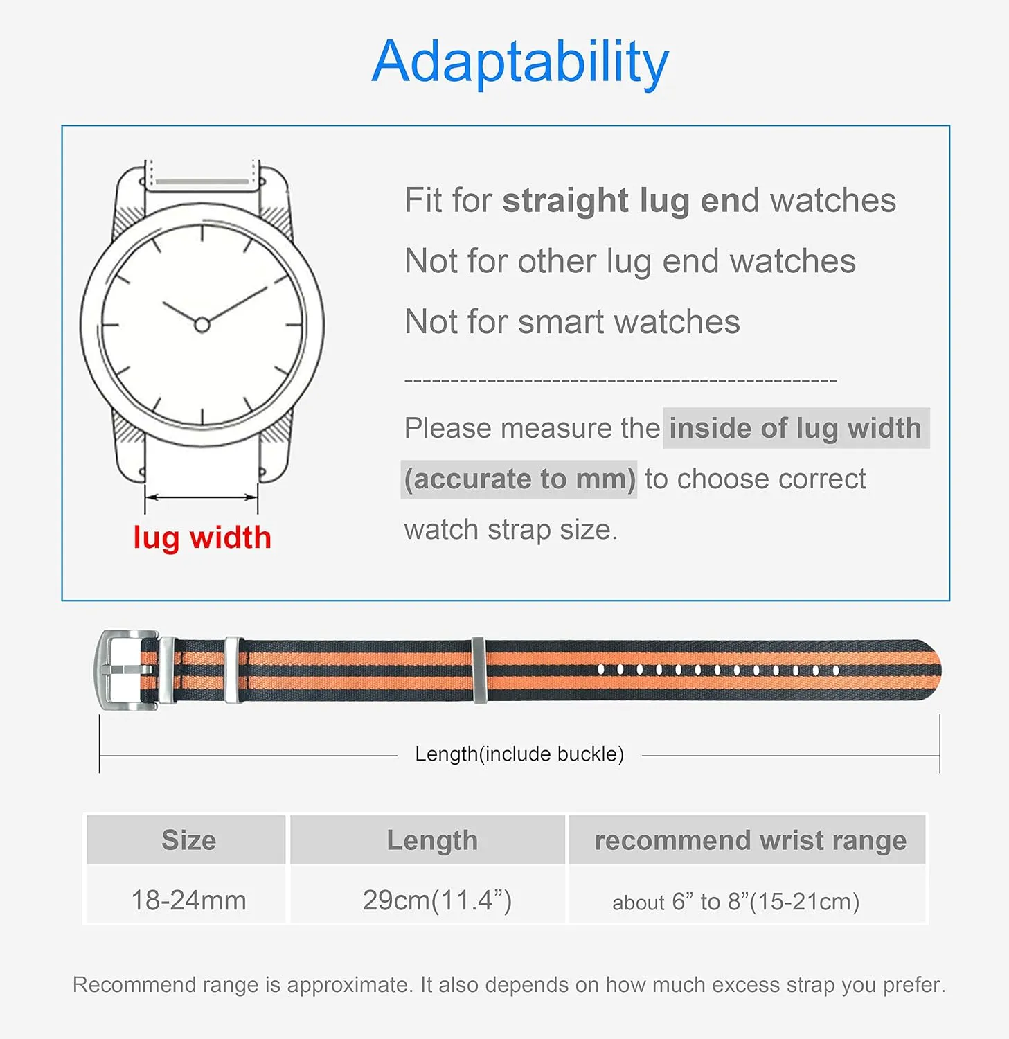 Replacement Brushed Buckle 18mm 20mm 22mm 24mm Nylon Watch religiously exposition faction missionary Band 
