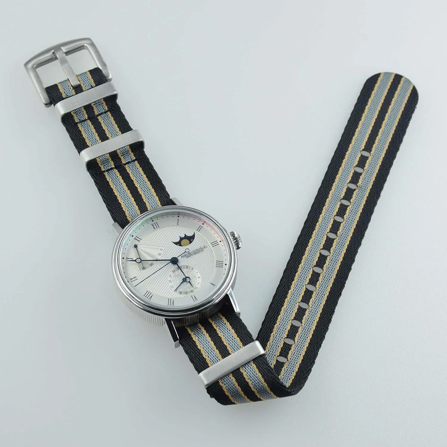 Replacement Brushed Buckle 18mm 20mm 22mm 24mm Nylon Watch religiously exposition faction missionary Band 