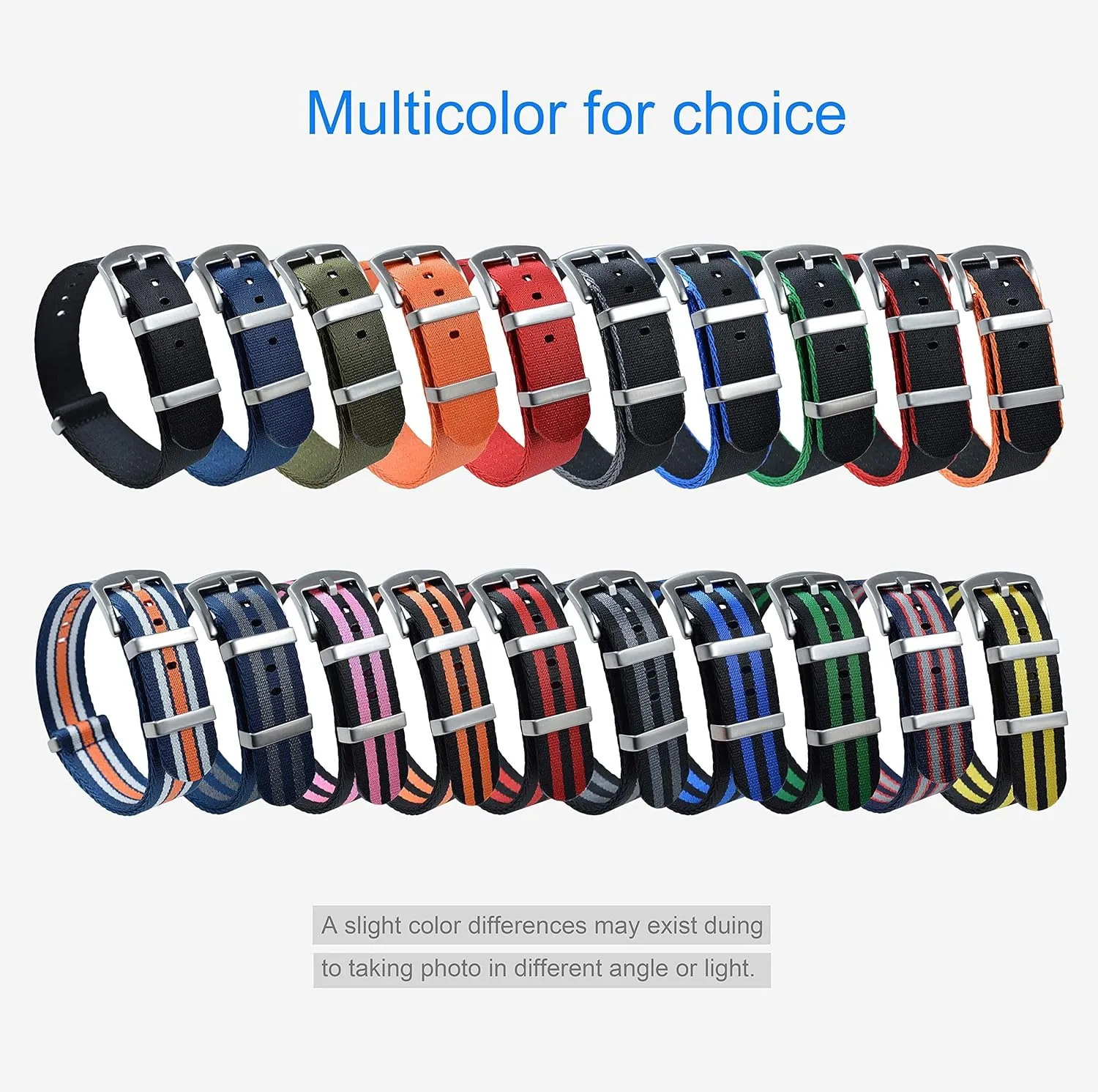 Replacement Brushed Buckle 18mm 20mm 22mm 24mm Nylon Watch religiously exposition faction missionary Band 