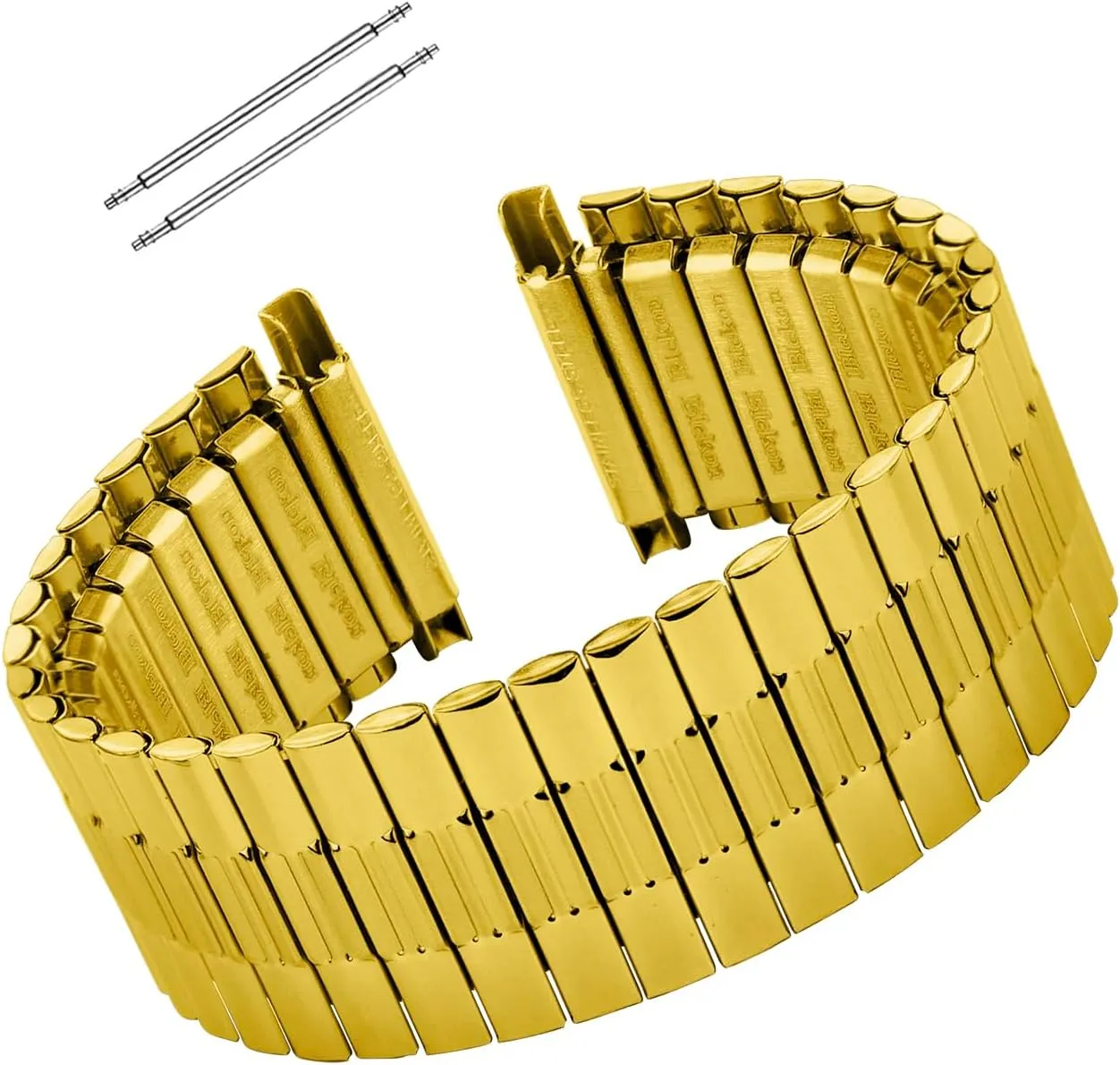 Replacement Strap for 16mm to 23mm Lug Watches, No-Clasp Design with Pins Included Blekon Original Stainless conscious substantial Steel Stretch Watch Band ?C Flexible Expansion 