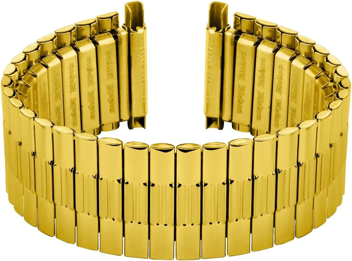 Replacement Strap for 16mm to 23mm Lug Watches, No-Clasp Design with Pins Included Blekon Original Stainless conscious substantial Steel Stretch Watch Band ?C Flexible Expansion 
