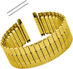 Replacement Strap for 16mm to 23mm Lug Watches, No-Clasp Design with Pins Included Blekon Original Stainless conscious substantial Steel Stretch Watch Band ?C Flexible Expansion 
