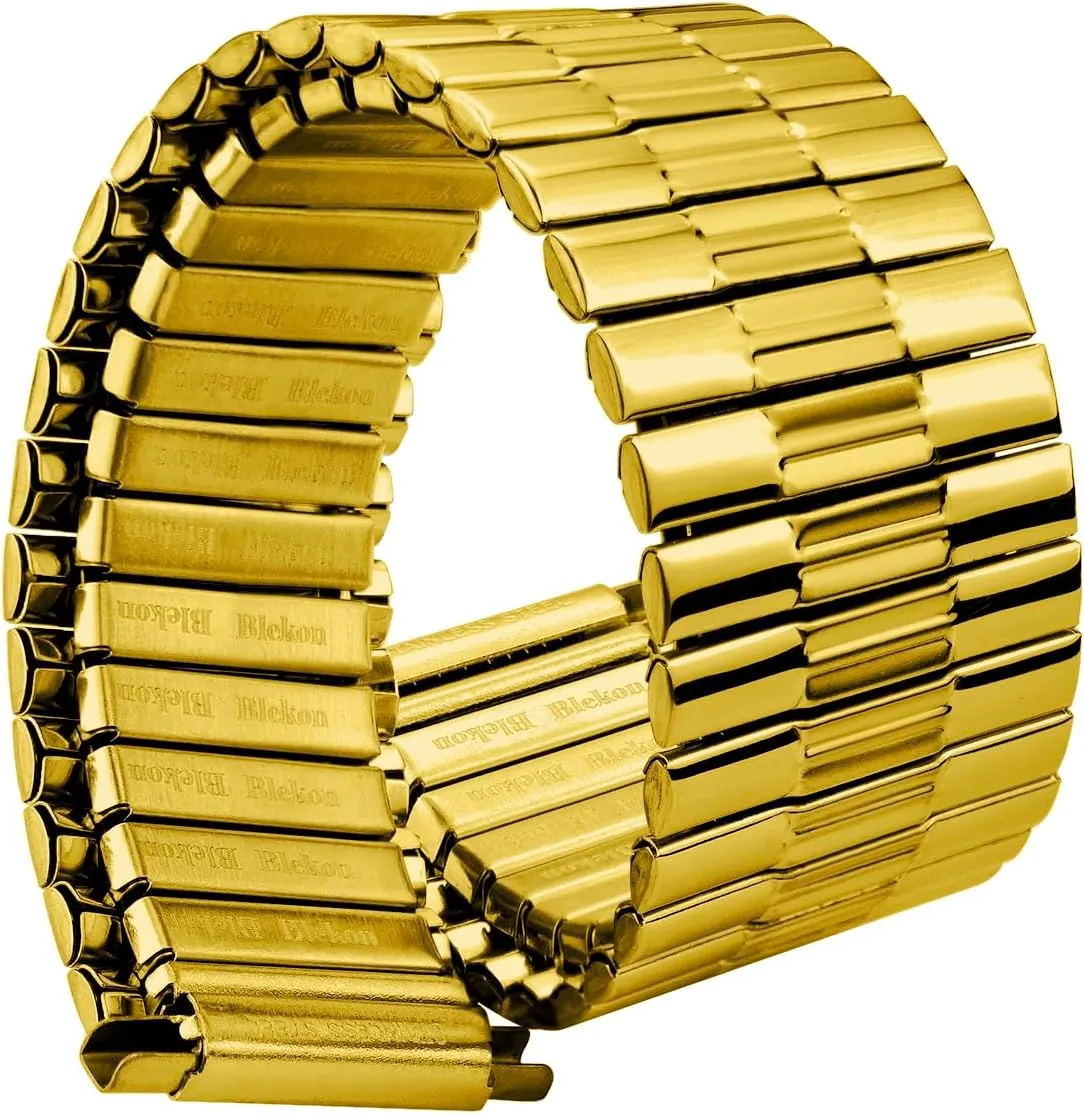 Replacement Strap for 16mm to 23mm Lug Watches, No-Clasp Design with Pins Included Blekon Original Stainless conscious substantial Steel Stretch Watch Band ?C Flexible Expansion 