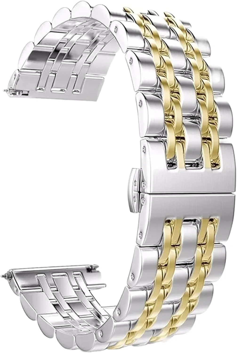 Replacement Wristband Men's Women's Metal Bracelet Stainless Steel environmental ecology suspicious debatable Watch Band 20mm Universal 