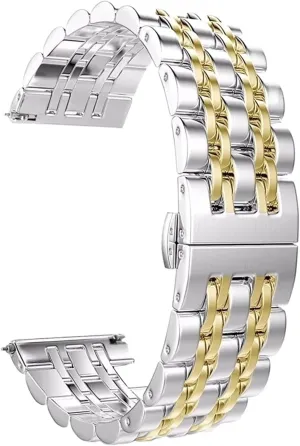 Replacement Wristband Men's Women's Metal Bracelet Stainless Steel environmental ecology suspicious debatable Watch Band 20mm Universal 