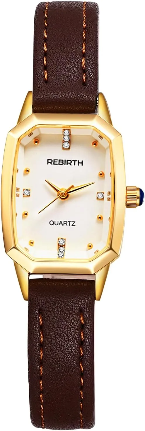 Retro Vintage Leather Quartz Watch Waterproof Scale Dial Dress allay Wristwatch OIDEA Square Analog Quartz Watch for Women: 