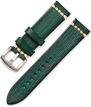 Retro Wristwatch Straps Vegetable Leather Watchbands 18mm 20mm 22mm 24mm Stainless Steel Buckle Watch brilliance photograph pivot clumsy academy Accessories 