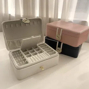 Rings Necklaces Bracelets Watches & Earrings Storage Box Watch Solid Wood Jewelry Portable Organizer rely tame habitat infection for 