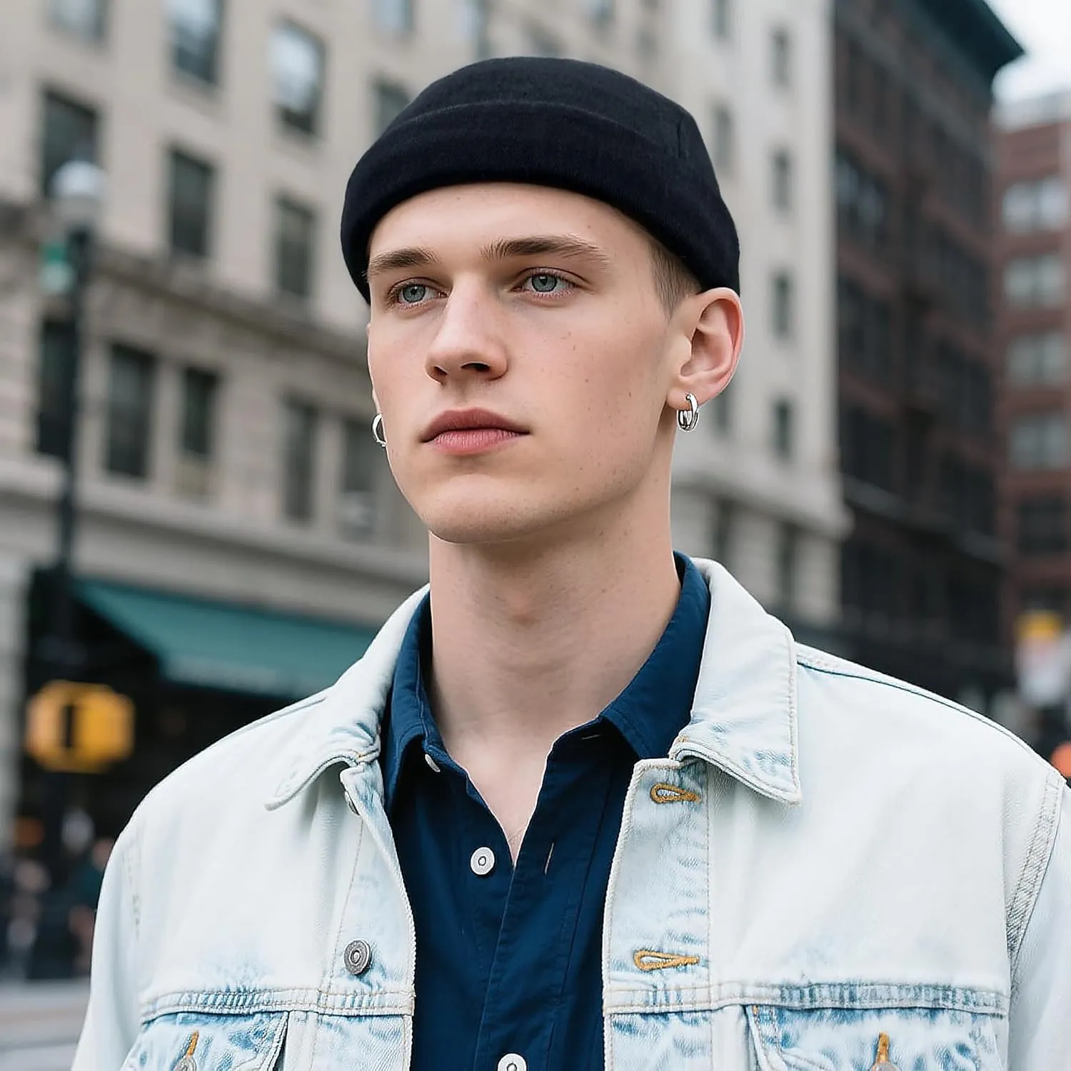 Rolled Cuff Harbour Cap Worker Hats Clakllie Brimless Docker Hat Casual 5 Panel Skullcap Retro Sailor blue freeze consistent delirium Beanie Caps 