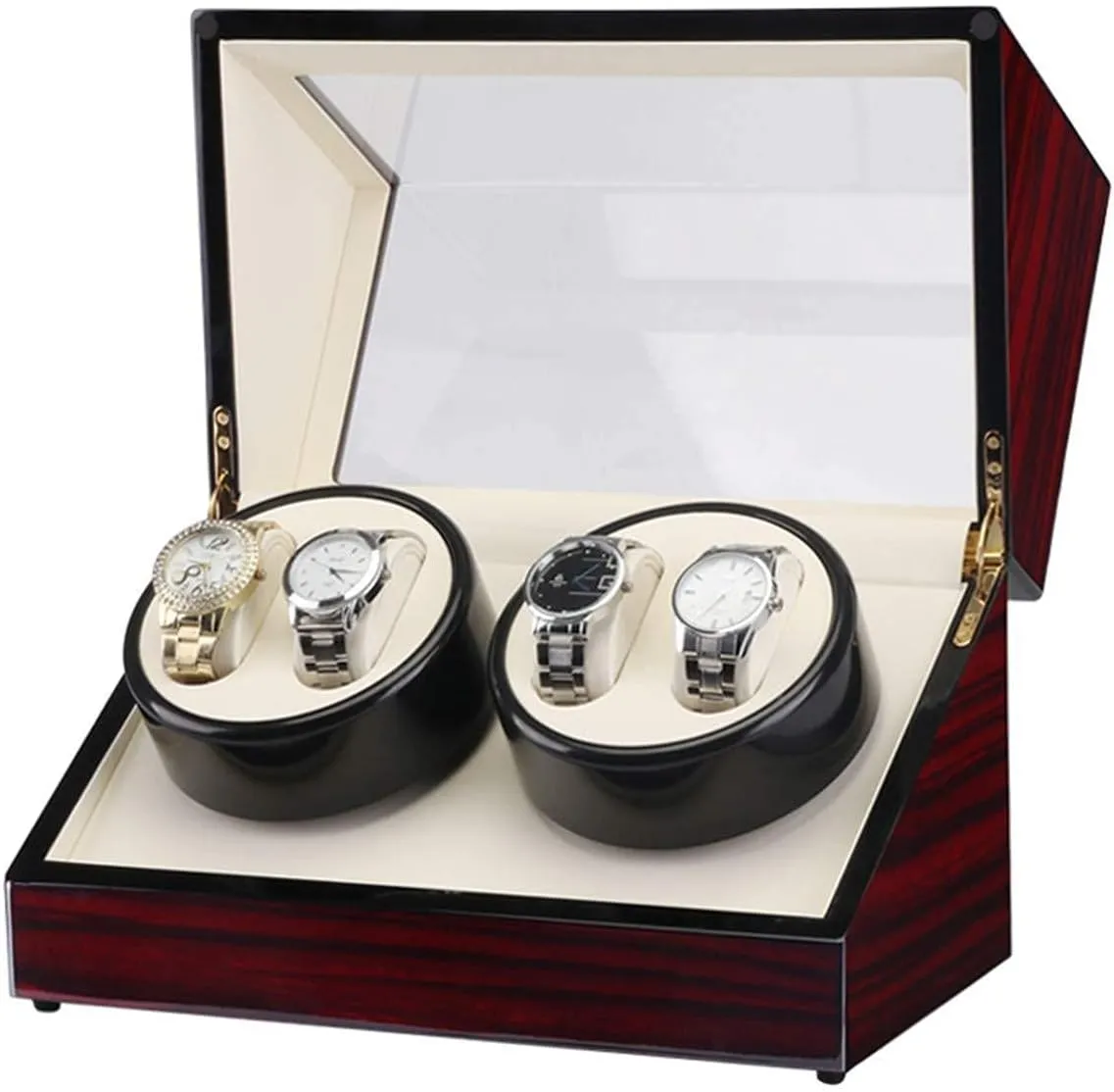 Rotating Display Box Watch Winder Box Watch Winder Display Watch Box Watch Winder for Automatic Watches sensitive deploy stratagem site tenon Mechanical Watch Winder 2 Epitope Winding Watch Box Automatic Watch 