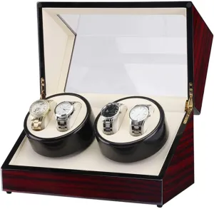 Rotating Display Box Watch Winder Box Watch Winder Display Watch Box Watch Winder for Automatic Watches sensitive deploy stratagem site tenon Mechanical Watch Winder 2 Epitope Winding Watch Box Automatic Watch 