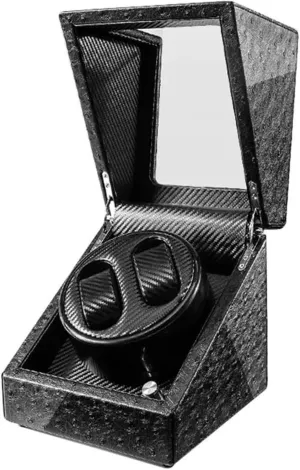 Rotation Watches Box Accessories Watch Box Watch Case possess Automatic Watch Winder Blue Led Light Quiet Motor 5 