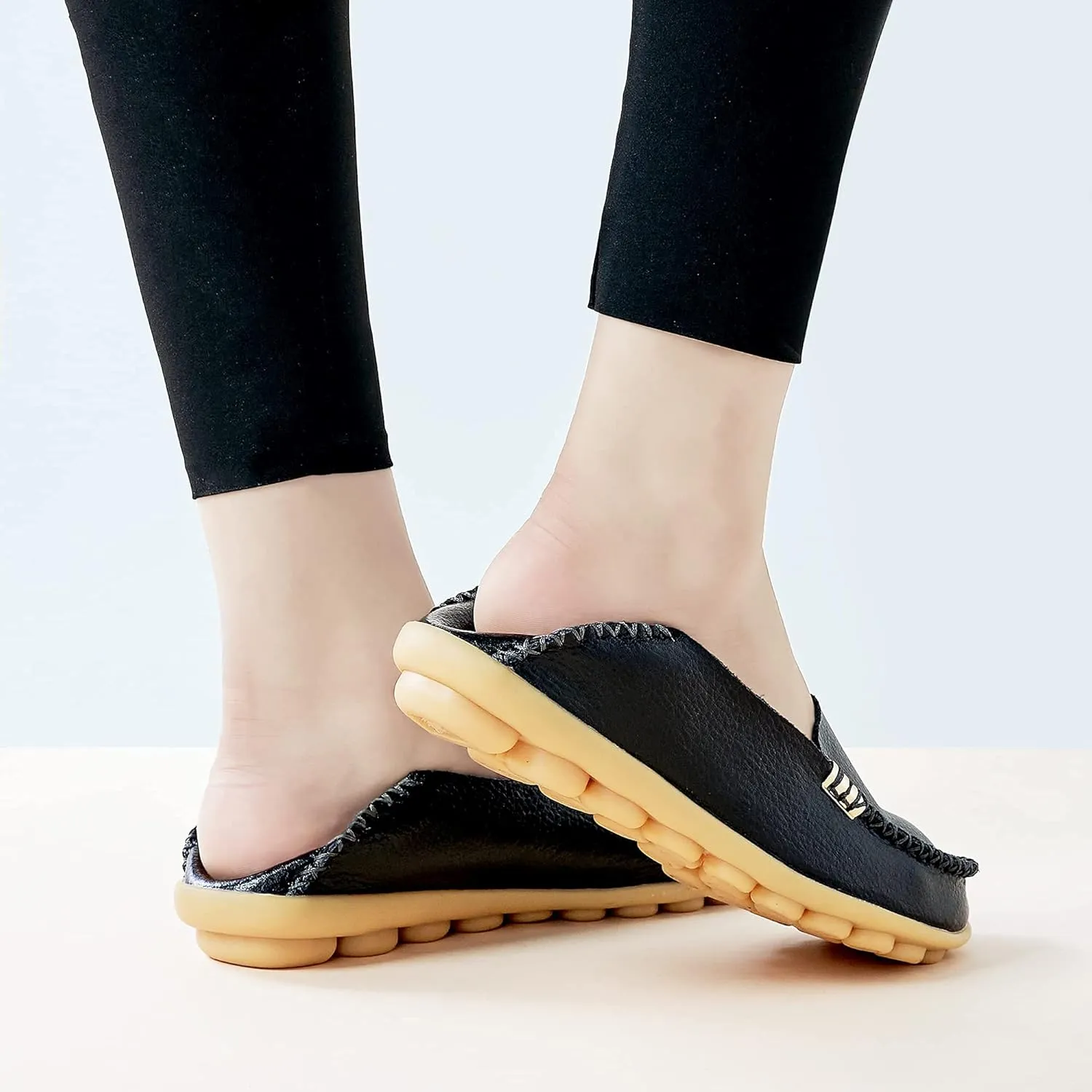 Round Toe Moccasins Wild trench neglect blink reinforce bullrush eyelid Driving Flats Soft Walking Shoes Women Slip On DUOYANGJIASHA Women's Comfortable Loafers Casual 