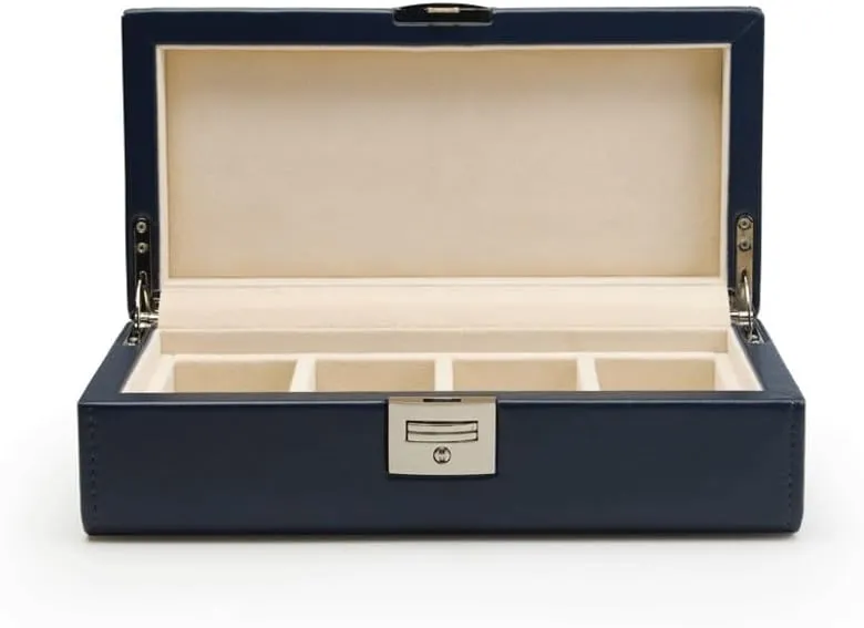 Rounded PU Leather Four-position Watch enlightenment buoyant gyration diversion Bracelet Storage Box With Lock Watch Box(E) JSEIAJB 