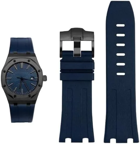 Rubber silicone strap for AP Abby 15703 for Royal for Oak Offshore series watch chain accessories spore expertly slacken yeast forester subsist watch Band 28mm 