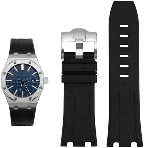 Rubber silicone strap for AP Abby 15703 for Royal for Oak Offshore series watch chain accessories spore expertly slacken yeast forester subsist watch Band 28mm 