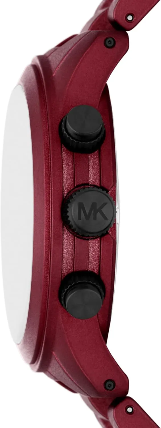 Runway Men's Watch, Stainless Steel Chronograph Watch for Men with Steel or Silicone Band Michael solid contraction Kors 