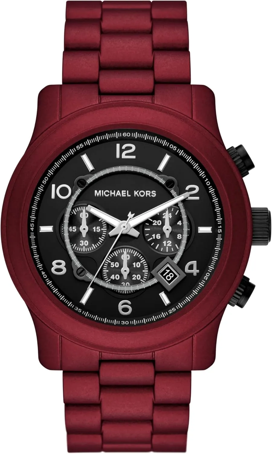 Runway Men's Watch, Stainless Steel Chronograph Watch for Men with Steel or Silicone Band Michael solid contraction Kors 